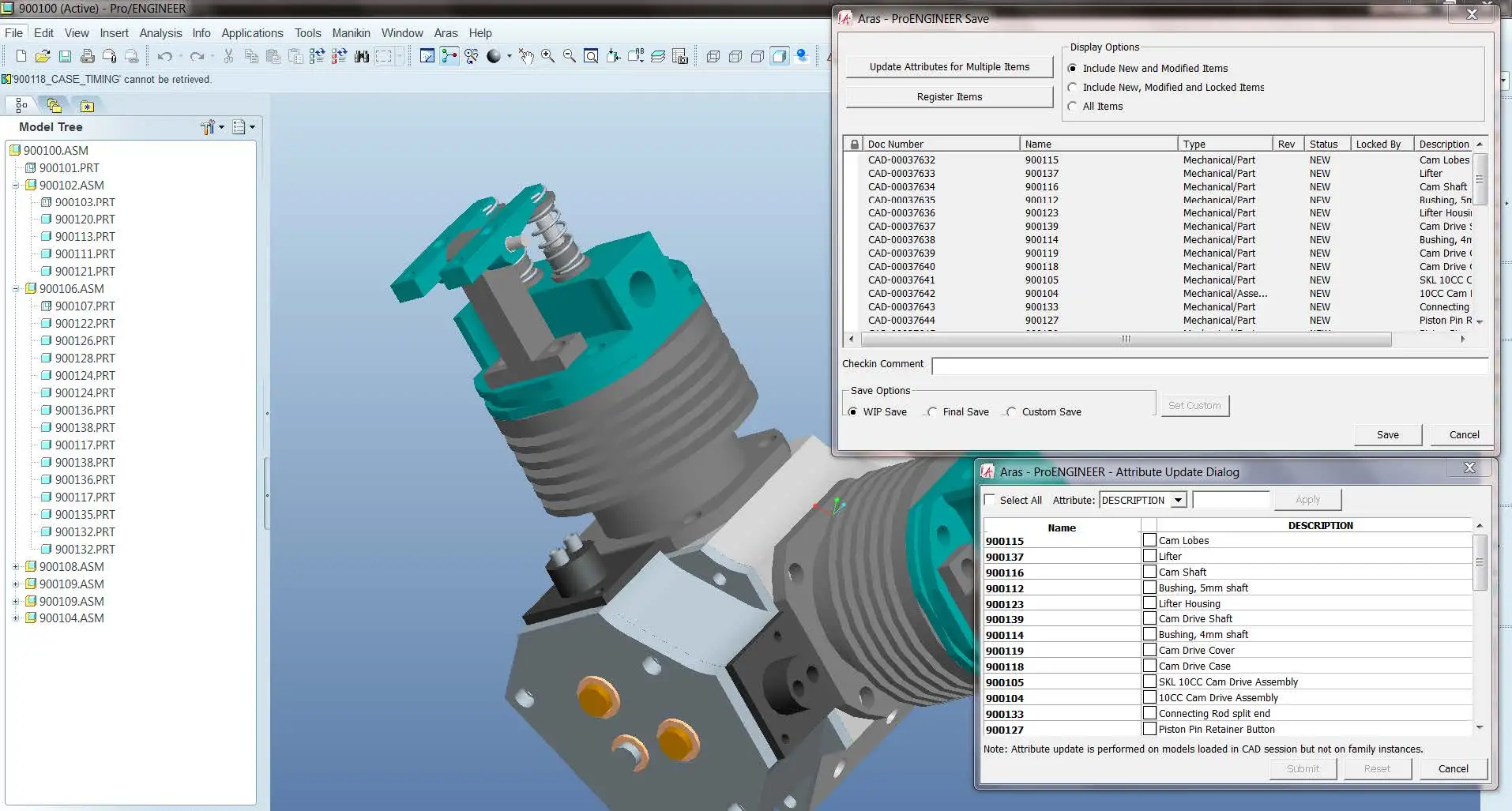 PLM MCAD Connector ARAS Creo image